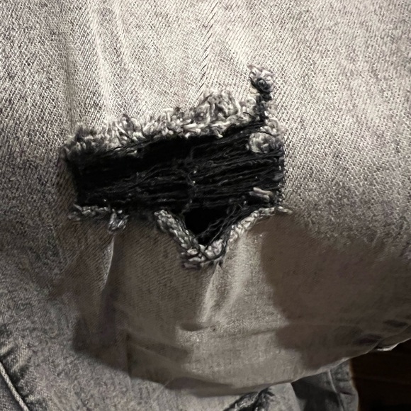 L&B GREY WASH FLARE JEANS W RIPS-NWT-NEW ITEM! - Picture 4 of 7